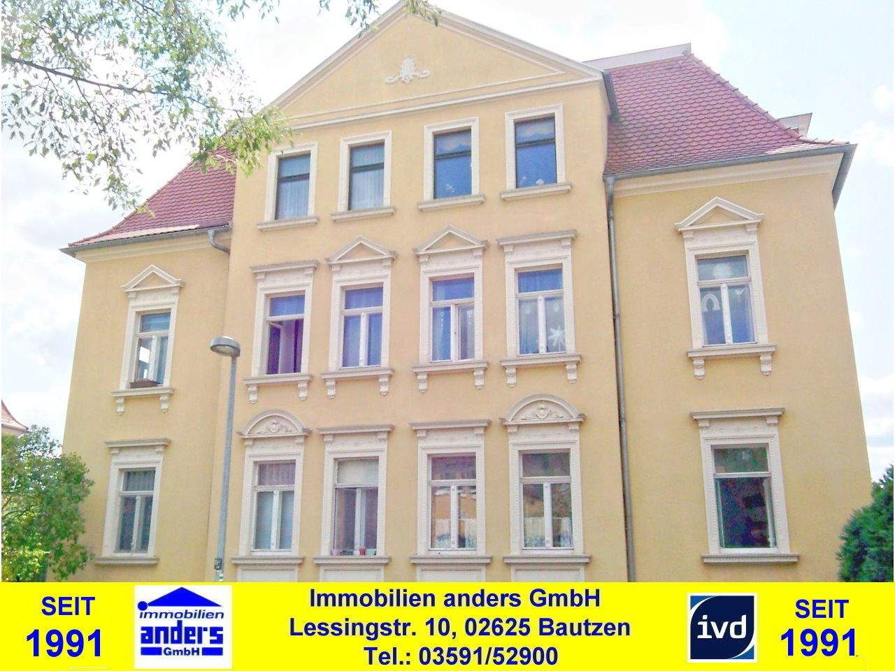 Thumbnail-Moderne 3-Raum-EG-Wohnung mit gemeinschaftlichen Wiesengrundstück in Bautzen