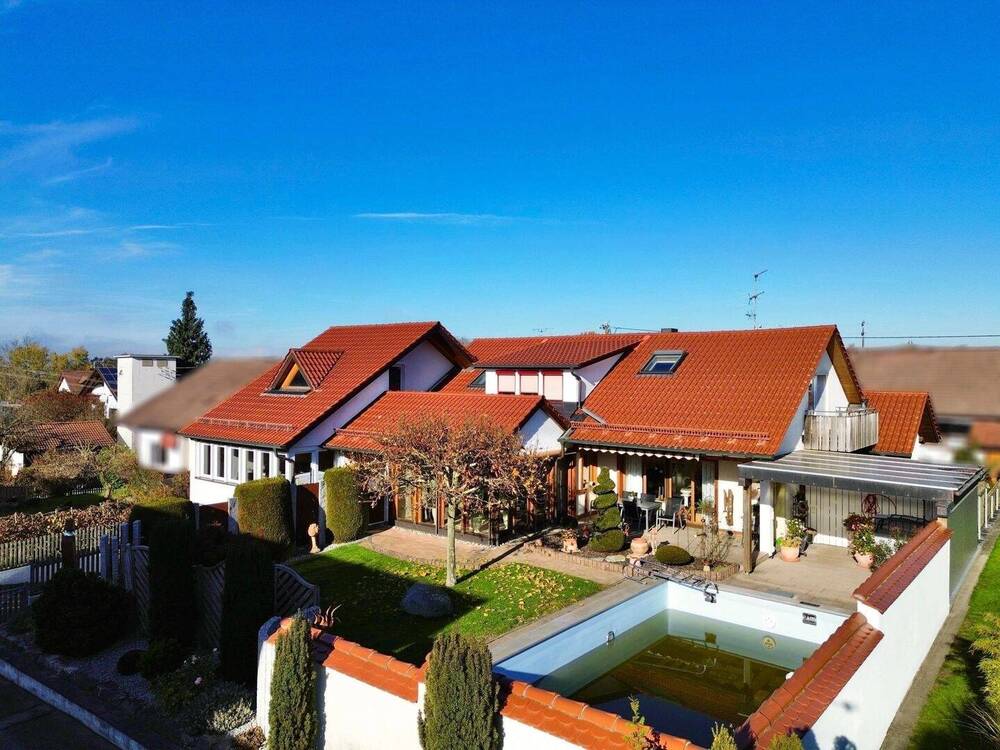 Thumbnail-Einfamilienhaus mit traumhaftem Garten und Büroteil Nähe Ravensburg in Bergatreute