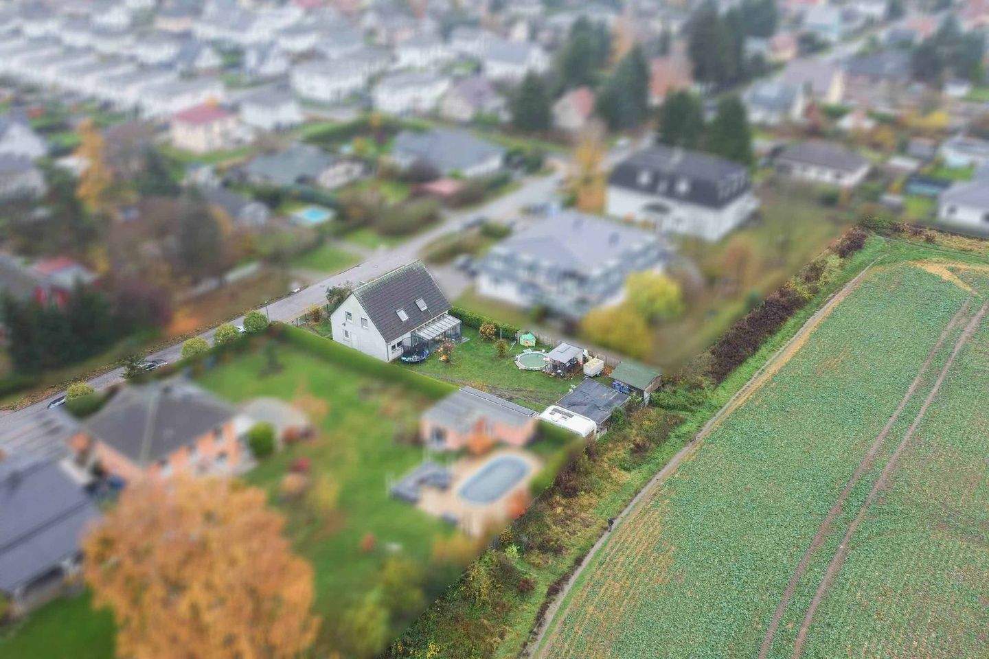 Thumbnail-Familienfreundliches Haus mit großem Garten und verglaster Terrasse in idyllischer Feldrandlage