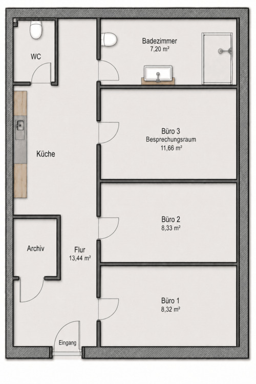 Thumbnail-Moderne Büroeinheit in Wengerohr – ca. 56 m² – ab sofort verfügbar