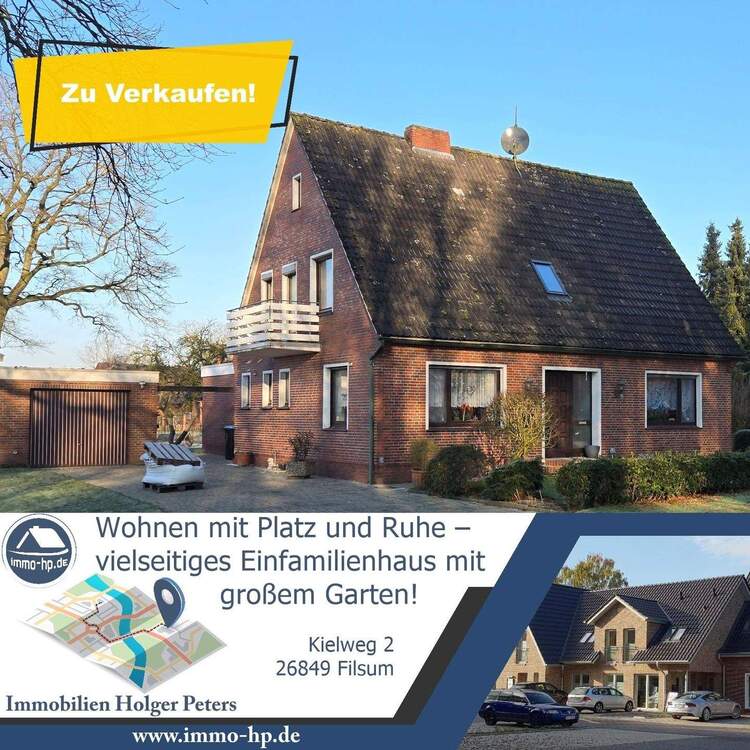 Thumbnail-Wohnen mit Platz und Ruhe - vielseitiges Einfamilienhaus mit großem Garten