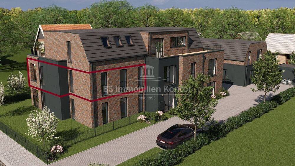 Thumbnail-Neubau-Obergeschosswohnung mit Balkon, Aufzug und moderner Ausstattung (Whg. 3)