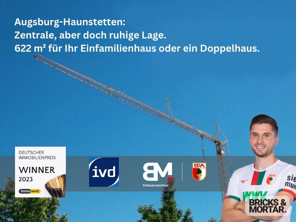 Thumbnail-Attraktives Grundstück mit 622 m² in Augsburg-Haunstetten
