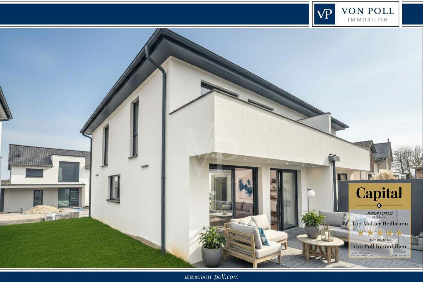 Thumbnail-Zuhause mit Zukunft: Moderne Doppelhaushälfte im Erstbezug mit Wärmepumpe