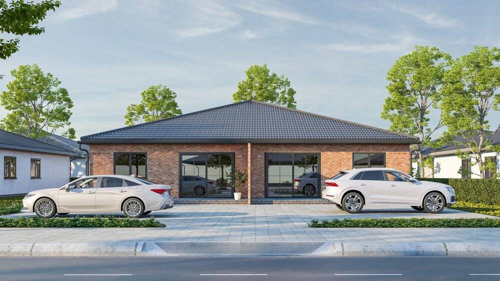 Thumbnail-Haßbergen . Exklusive Schlüsselfertige Bungalow-Neubau-Doppelhaushälfte