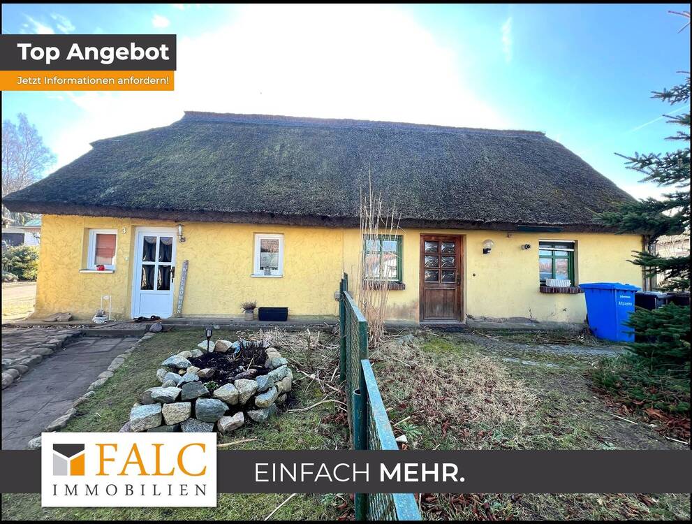 Thumbnail-Charmantes Reetdach-Doppelhaus mit großem Garten und viel Potenzial