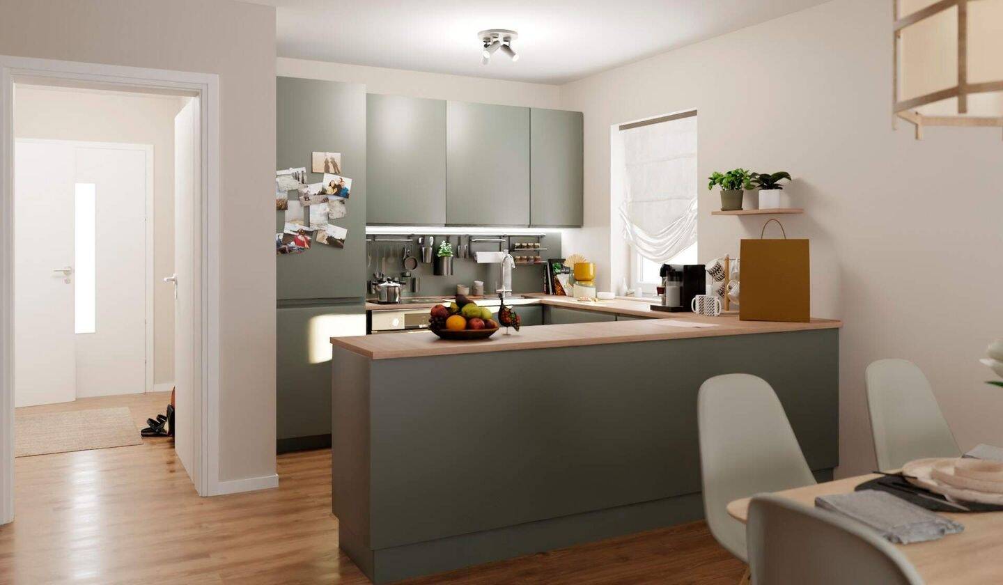 Thumbnail-Doppelhaushälfte mit großer Dachterrasse