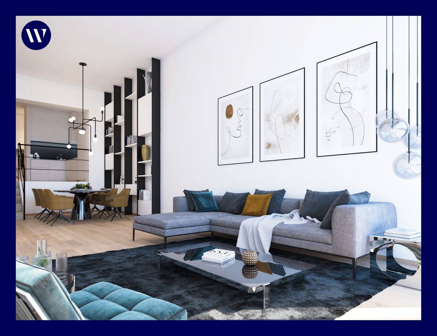 Thumbnail-*Neues Wohngefühl* Helle 3-Zimmer-Wohnung mit Terrasse, 2 Bäder, Parkettboden und Einbauküche