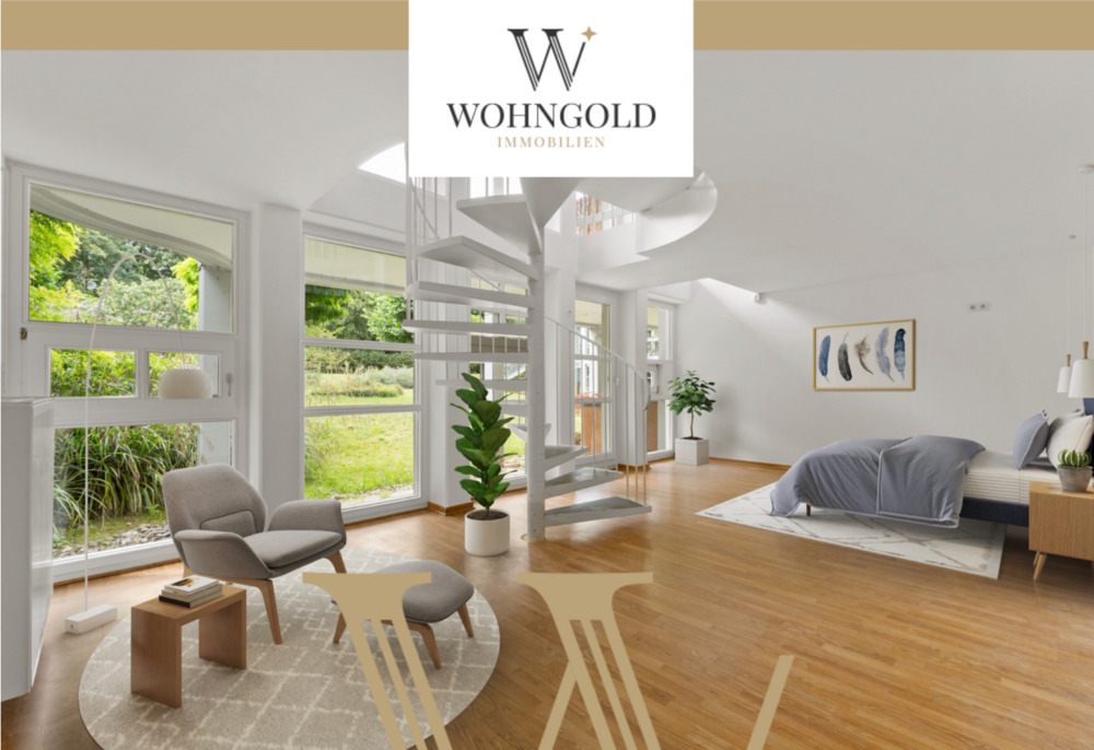 Thumbnail-An der Rheinpromenade: bezugsfreie 3-Zi. Maisonette mit Balkon & Blick ins Grüne