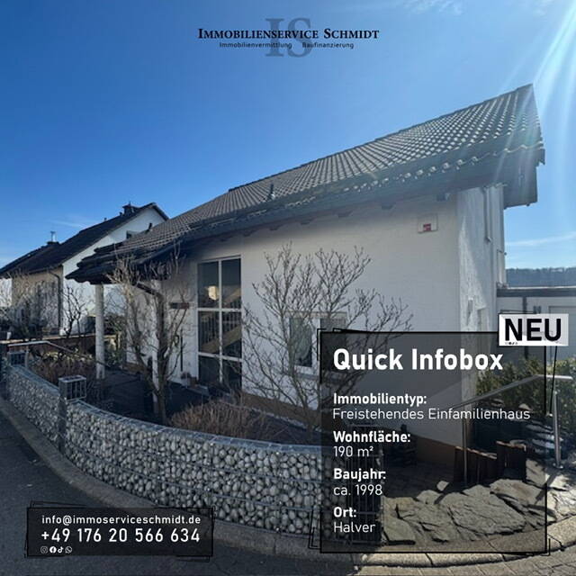 Thumbnail-Gepflegtes, geräumiges und freistehendes Einfamilienhaus auf einem schön angelegten Grundstück in Lüdenscheid-Halver