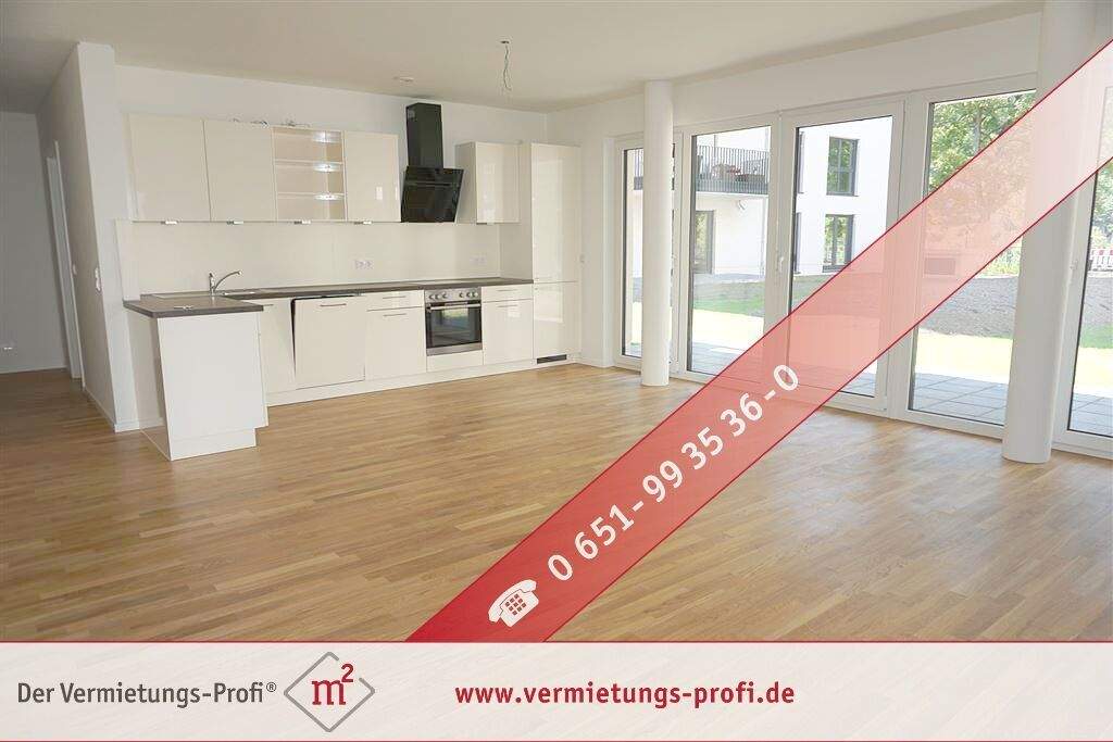 Thumbnail-Trier: Wohnen an der Mosel - moderne 3 ZKB Erdgeschosswohnung mit Einbauküche und Terrasse