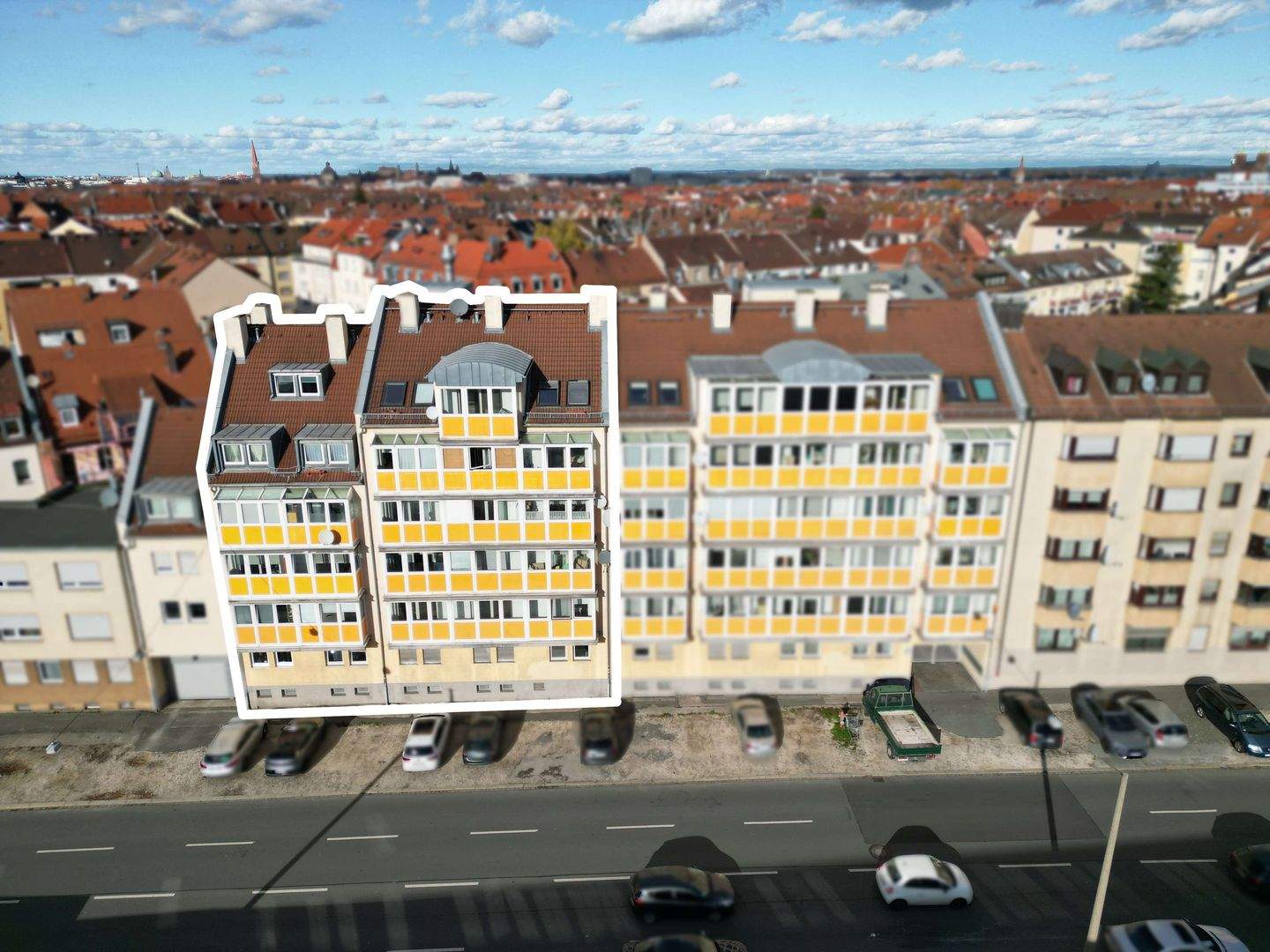 Thumbnail-Zentral gelegene, vermietete 2-Zi.-Whg. mit Balkon, Wintergarten & TG-Stpl. in Gibitzenhof, Nürnberg