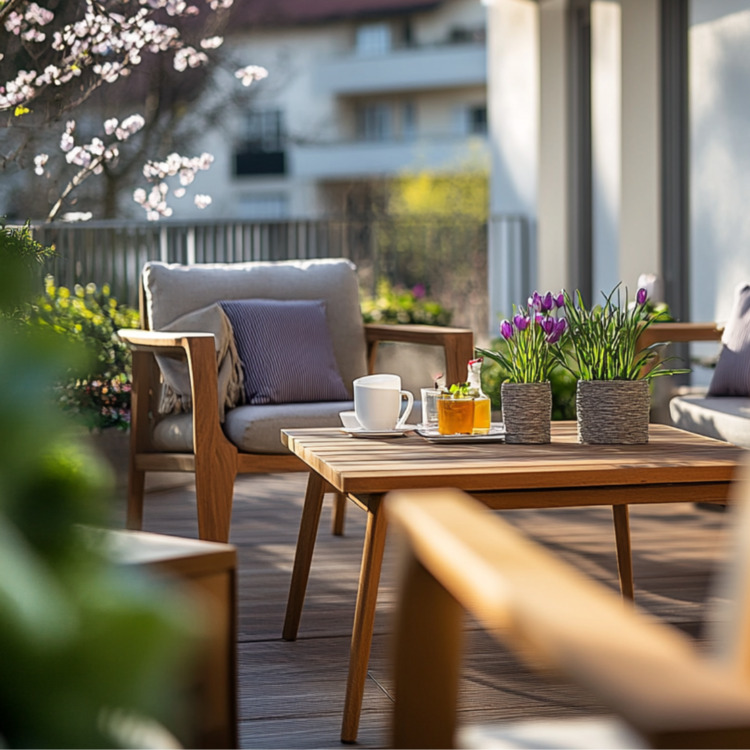 Ruhe genießen auf Ihre Balkon!
