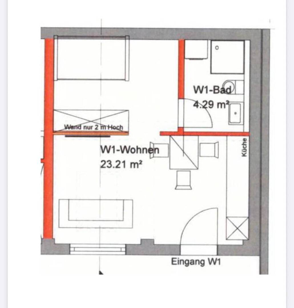 Thumbnail-1 Zimmer Apartment in sehr zentraler Lage Karlsruhe