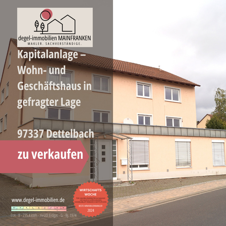 Thumbnail-Wohn- und Geschäftshaus mit Entwicklungschance in Dettelbach