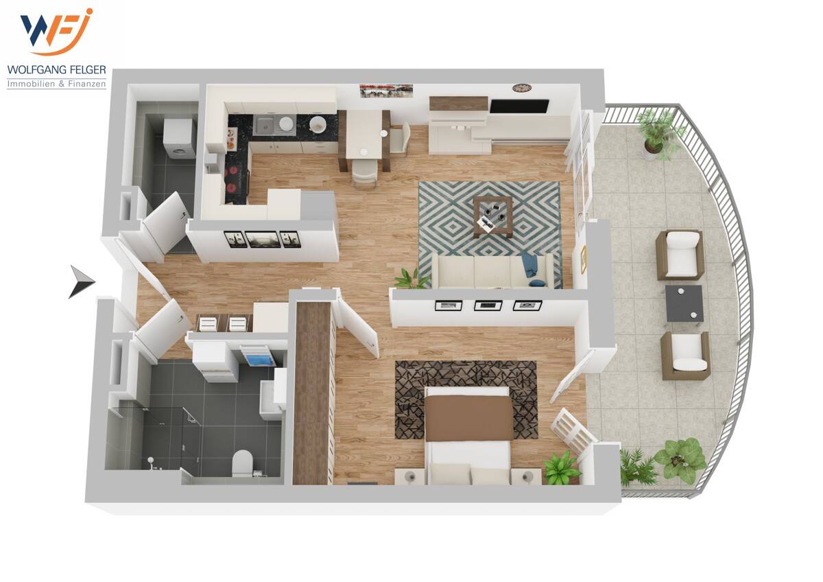 Thumbnail-2 Zi.-Neubau-ETW mit KFW 55 Förderung !! OG 2.5 in Möss.-Öschingen