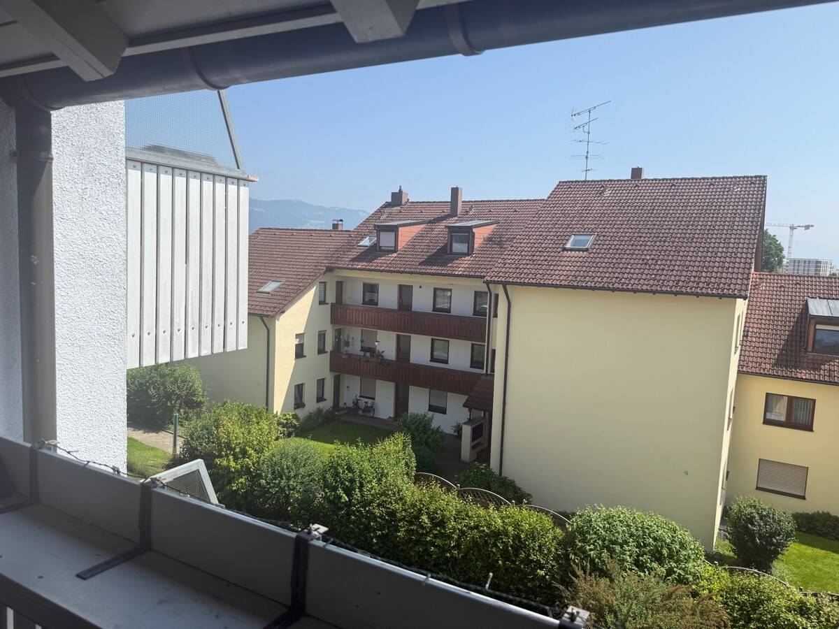 Blick vom Balkon