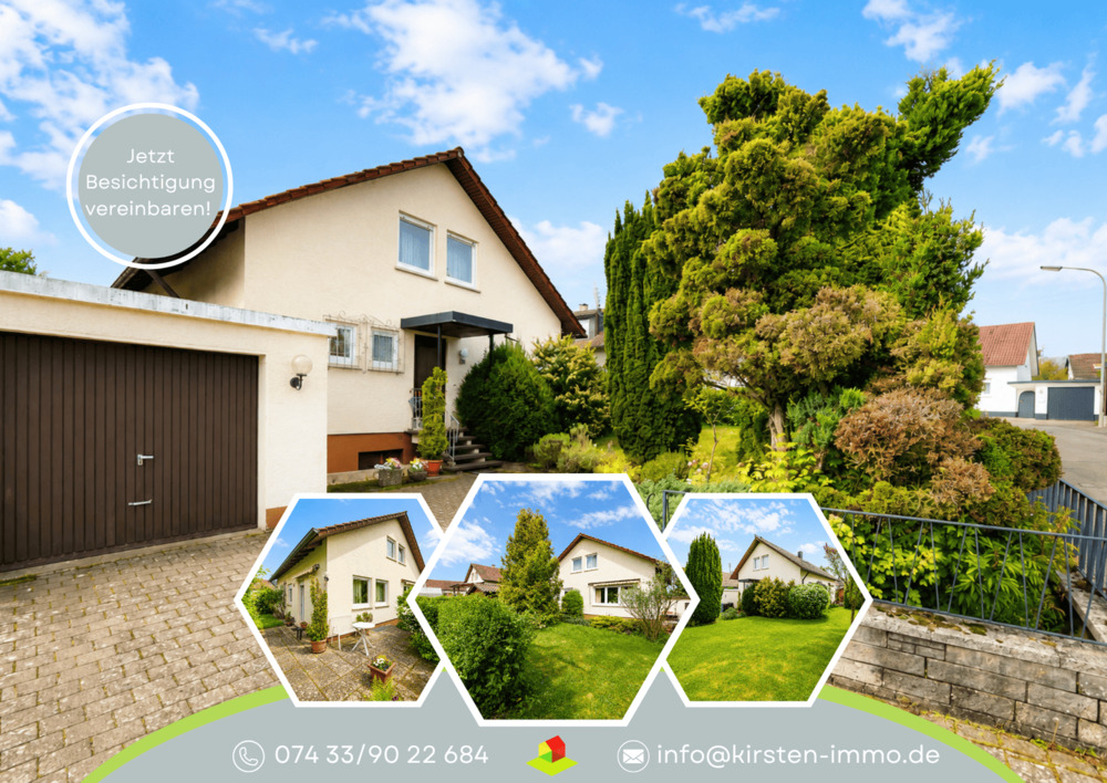 Thumbnail-Balingen-Schmiden: Freistehendes, familienfreundliches Einfamilienhaus mit Garten und Garage!