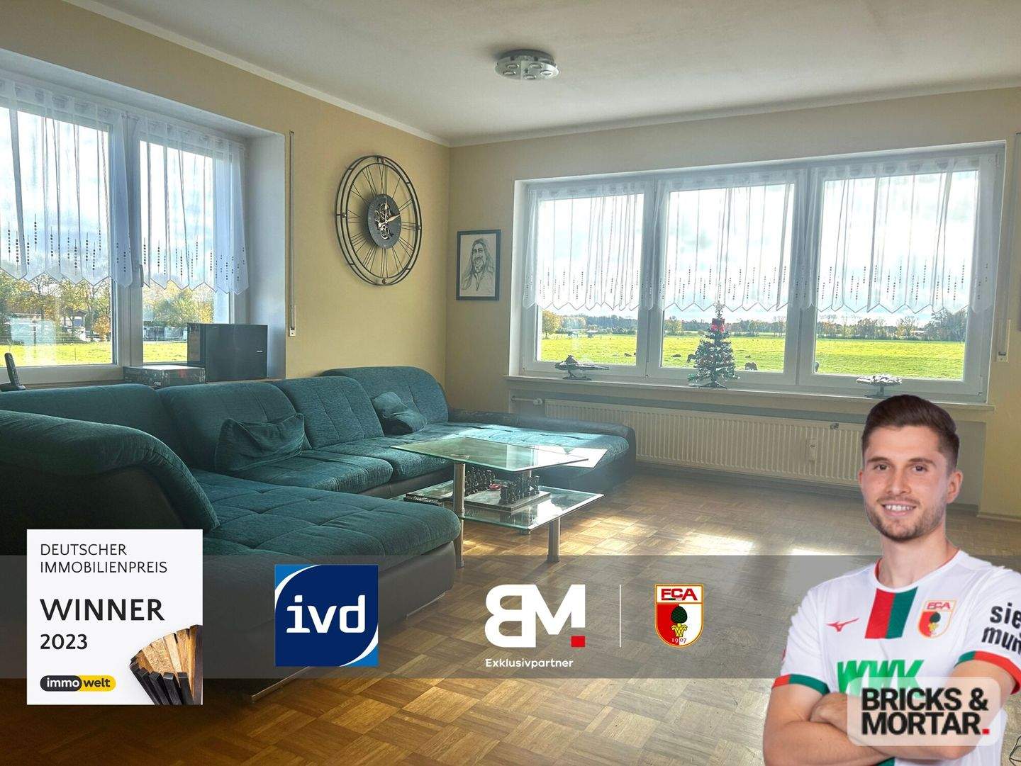 Thumbnail-Wohnen am Feldrand: 4-Zimmer-Wohnung mit großem Balkon und Weitblick
