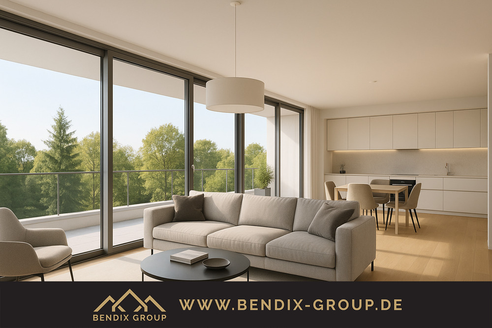 Thumbnail-Wunderschöne 4-Zi Wohnung mit Weitblick ins Grüne I Großzügiger Balkon I Modern, hochwertig & hell!