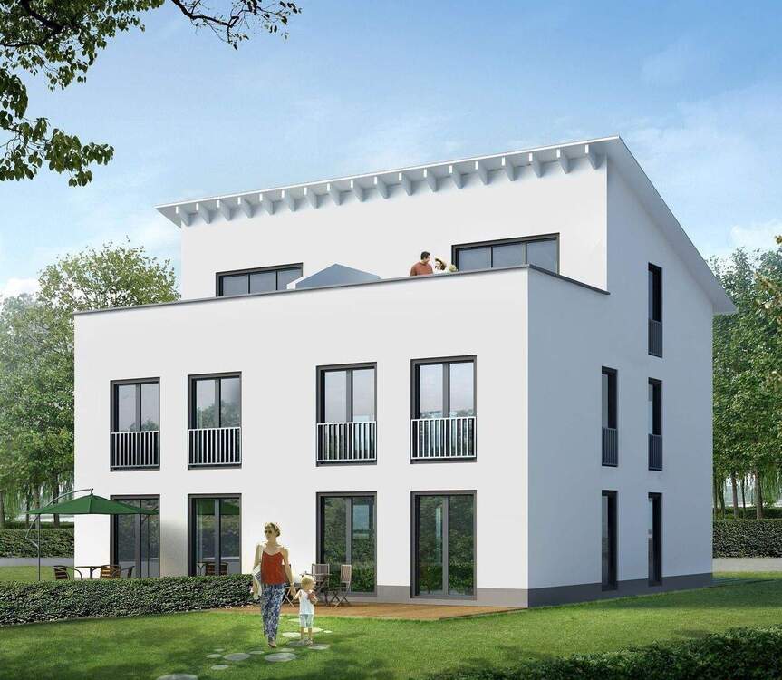 Thumbnail-Neubau-DHH in Wiesbaden City Ost – mit Dachterrasse und Garten | KfW-55