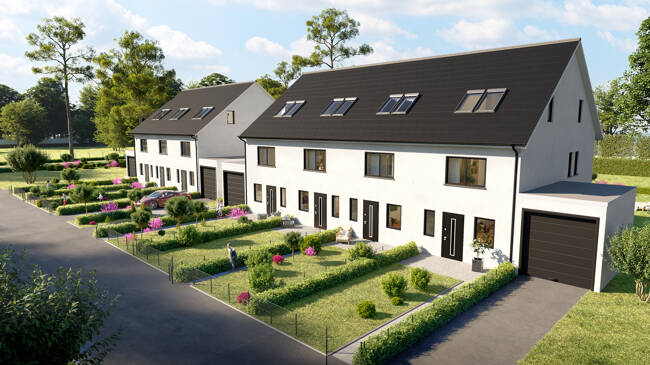 Thumbnail-Reicheneckhaus mit großen Garten in unmittelbarer Nähe zur Allacher Lohe, ausgeführt im KfW-40-Standard.