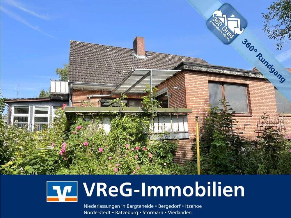 Thumbnail-Vollunterkellertes Einfamilienhaus mit Einliegerwohnung und zwei Garagen