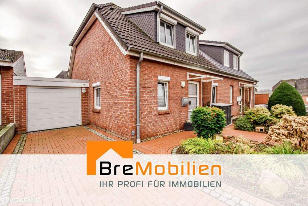 Thumbnail-Attraktive Doppelhaushälfte in Oyten mit Garage und kleinem Pool