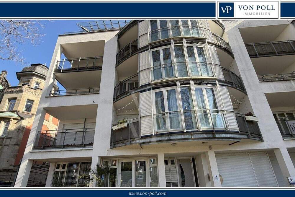 Thumbnail-Zentrale 2-Zimmer-Wohnung mit zwei Balkonen, Aufzug und Tiefgaragenstellplatz