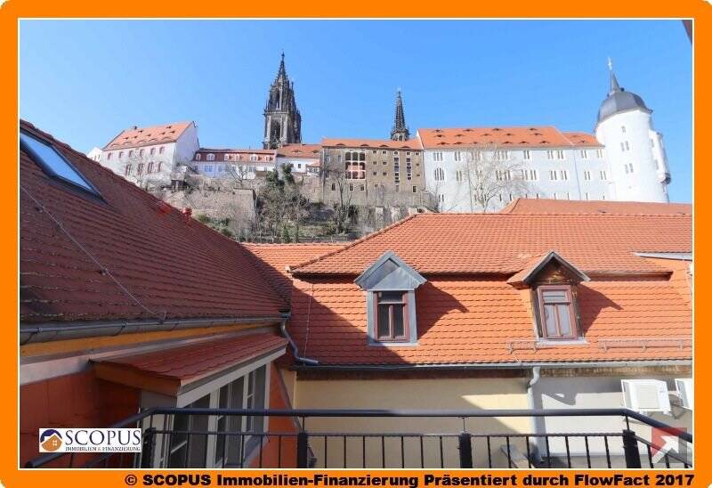 Blick zur Albrechtsburg von der Dachterrasse