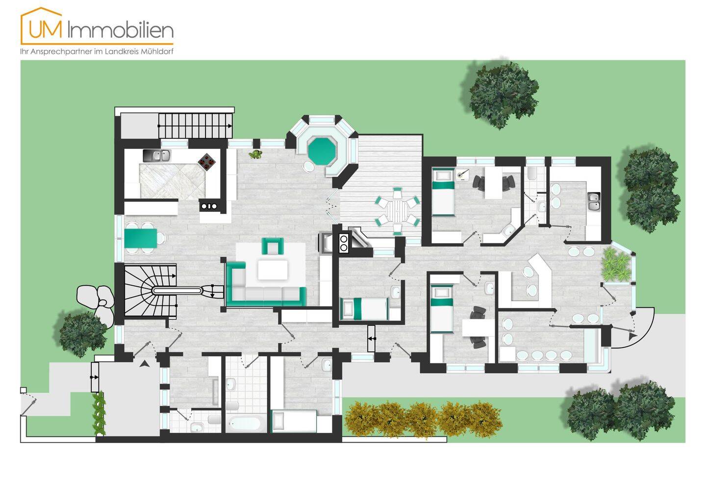 Thumbnail-Großzügiges Mehrgenerationenhaus mit Büro-Praxisanteil und Ausbaupotenzial