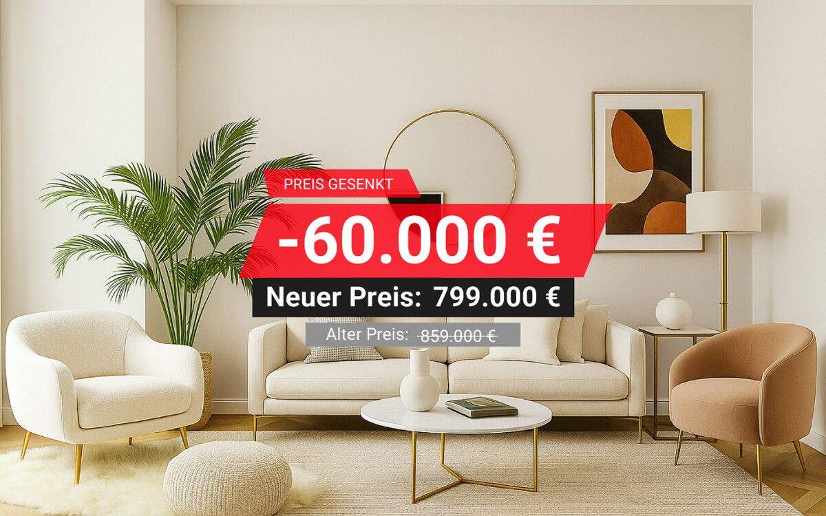 Thumbnail-Repräsentative, lichtdurchflutete 4-Zimmer-Wohnung mit zwei Außenbereichen & exklusiver Ausstattung