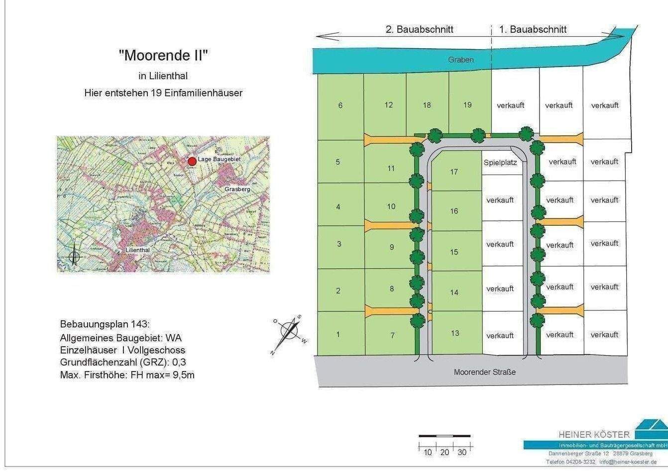Thumbnail-Neubaugebiet Moorende-Lilienthal - Grundstücke mit und ohne Einfamilienhaus zum Kauf - provisionsfrei