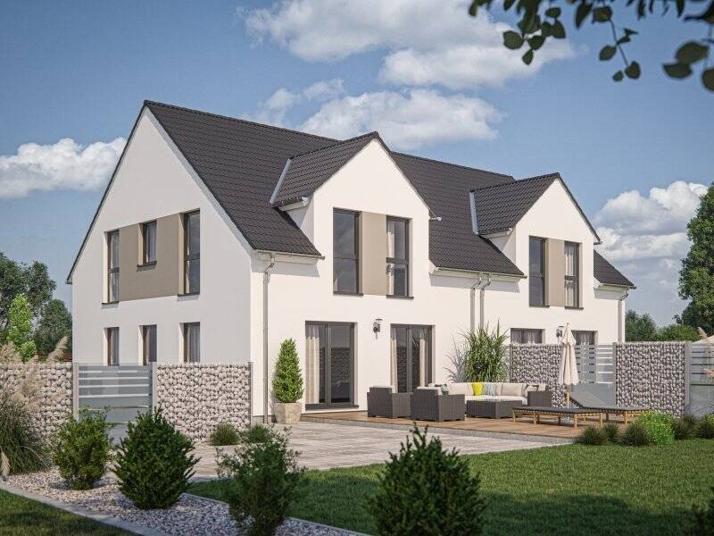 Thumbnail-Bezugsfertige, attraktive DHH CLOU136, wie Abb., incl. Grundstück zzgl. NK