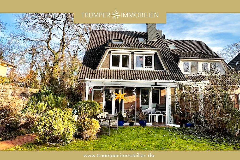 Thumbnail-Großzügige Doppelhaushälfte mit Wintergarten in Volksdorf