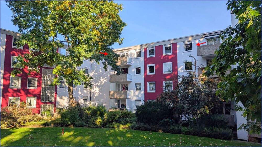 Thumbnail-Schöne Dreiraumwohnung mit Balkon und Garage in beliebter Lage von Bochum-Höntrop