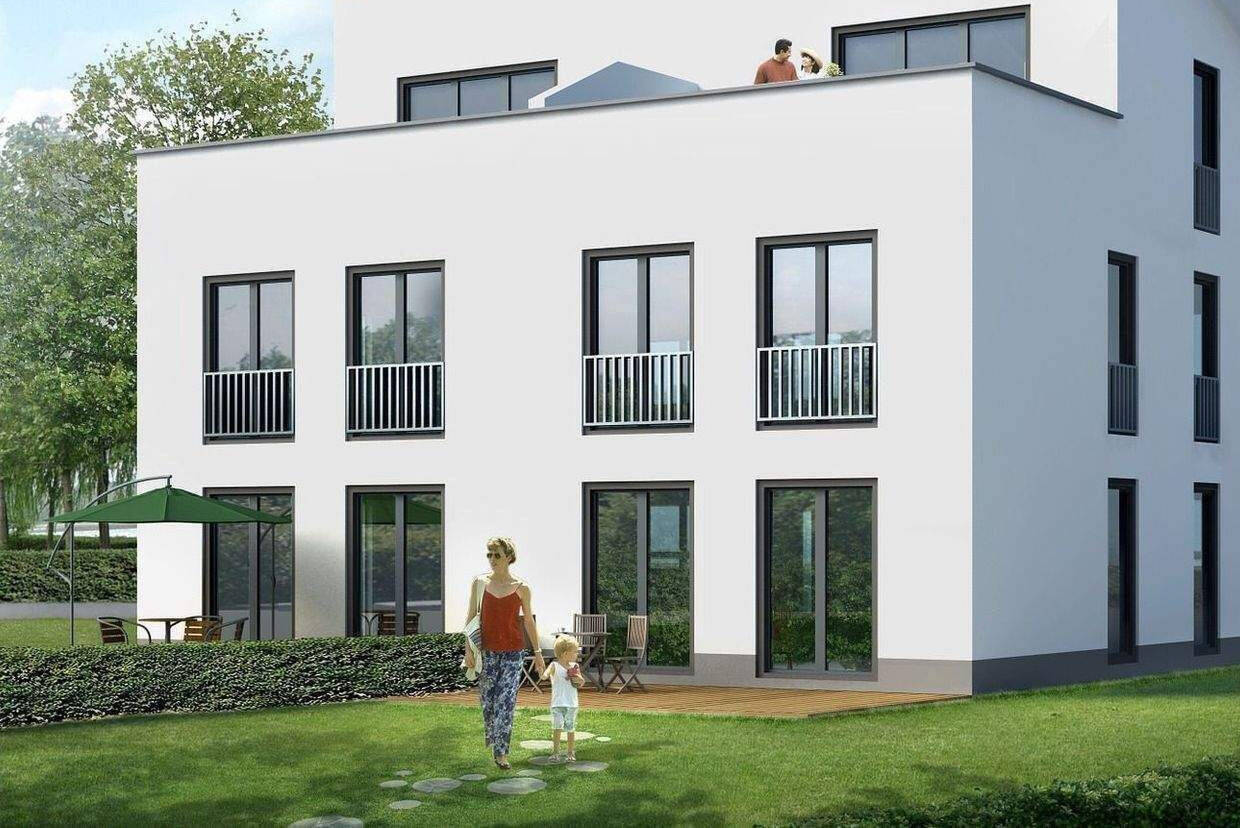Thumbnail-Neubau-DHH in Wiesbaden – mit Dachterrasse und Garten