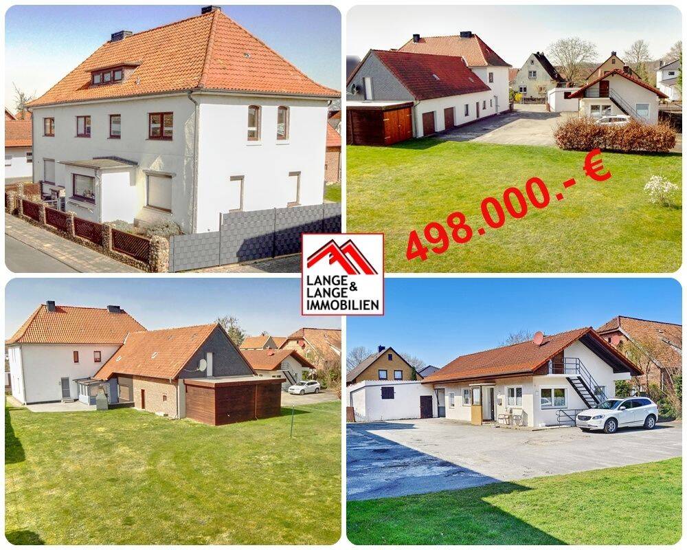 Thumbnail-Uetze: 2 Häuser = 3 Wohnungen, 3 Garagen + Carport + potentielles Bauland im Garten