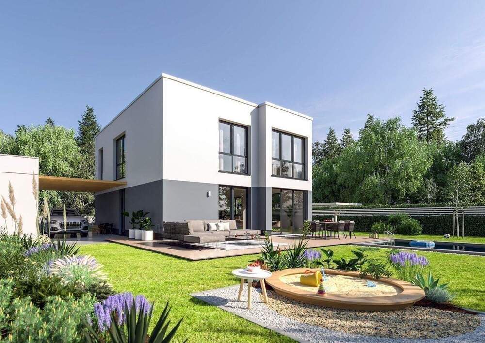 Beispielhaus Gartenansicht