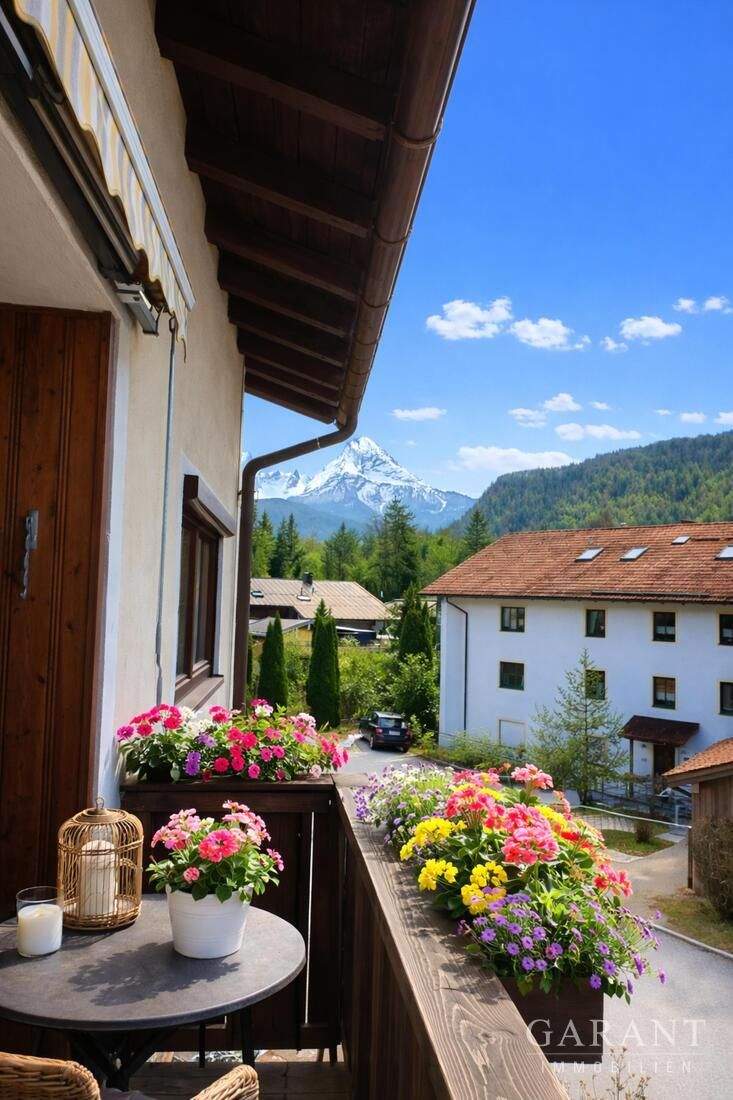 Thumbnail-Sonne, Weitblick & Watzmann Panorama, helle 4 Zimmer-Wohnung in Bischofswiesen