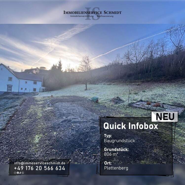 Thumbnail-Großzügiges Baugrundstück mit Carport in ruhiger Waldrandlage von Plettenberg (Oesterhammer)