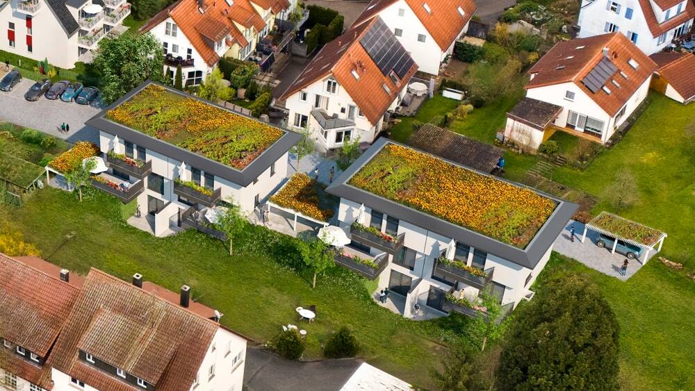 Thumbnail-Neubauprojekt in Hochdorf, schöne DHH, 2 Terrassen, Balkon, Garten, KfW55, Carport und Stellplatz