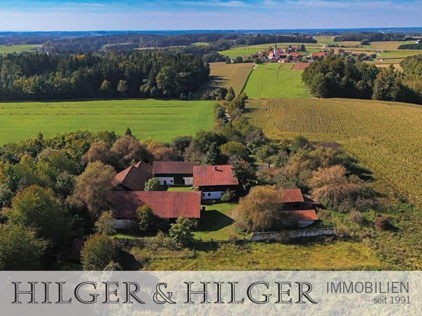 Thumbnail-Schönste Alleinlage: Rottaler 4-Seithof auf ca. 4 ha - mehrere Wohneinheit. mögl., ideal für Pferde