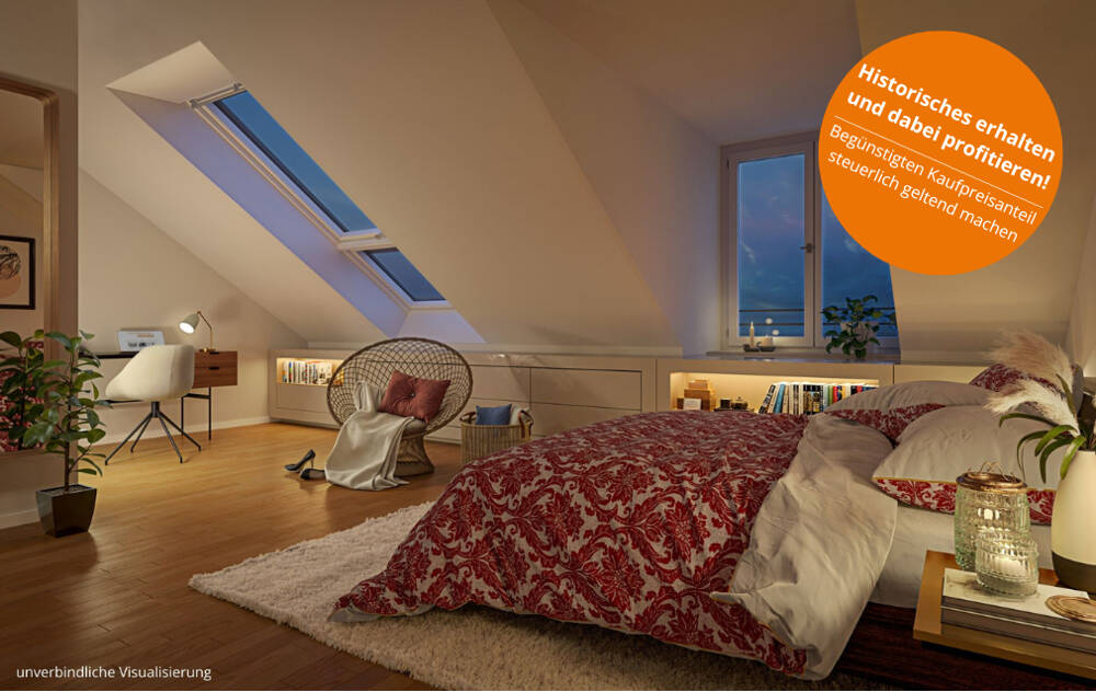 Thumbnail-3 Zimmer-Dachgeschoss-Wohnung mit gemütlicher Terrasse