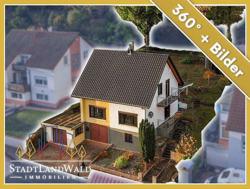 Thumbnail-Erhöht wohnen, entspannt leben - Einfamilienhaus mit Fernsicht, Garten und Garagen