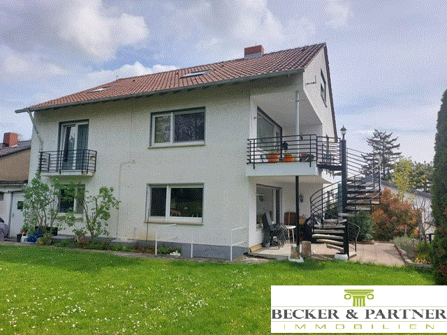 Haus Rückseite vom Garten