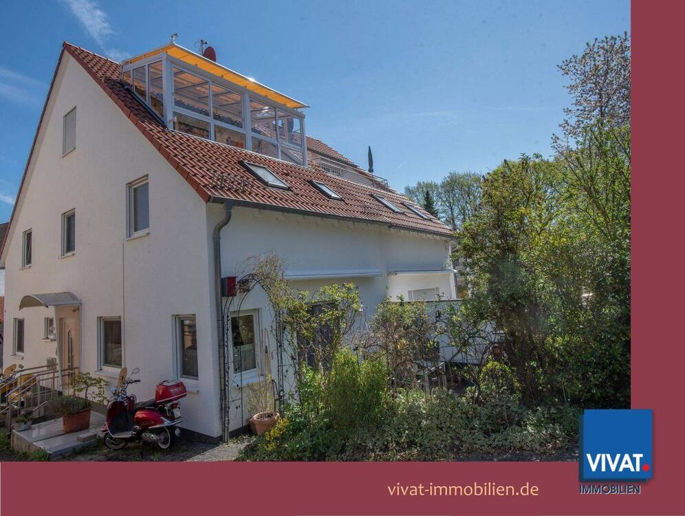 Thumbnail-Junge DHH mit besonderem Freisitz u. grünem Weitblick! Mikro-Garten.