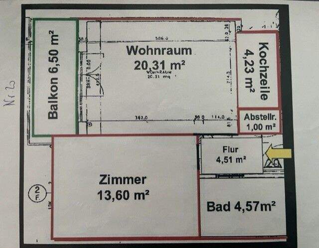 Thumbnail-Schmucke 2 Zimmer-Wohnung mit Balkon!