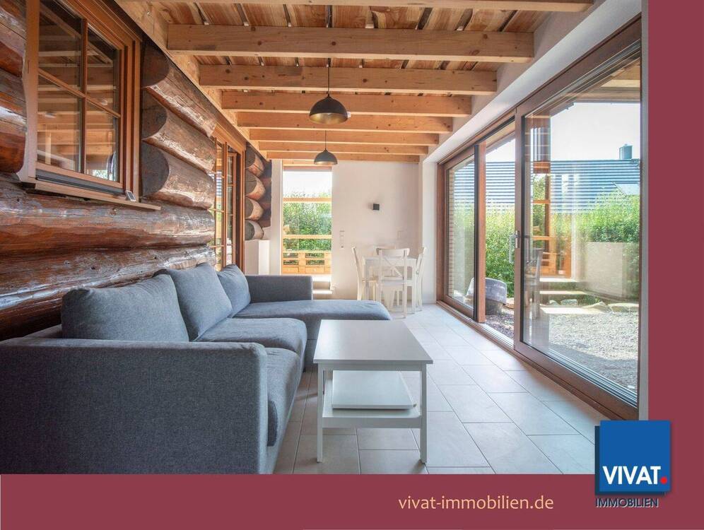 Thumbnail-Naturstammhaus mit modernem Anbau: EFH oder Wochenendhaus der Extraklasse! Käuferprovisionsfrei.