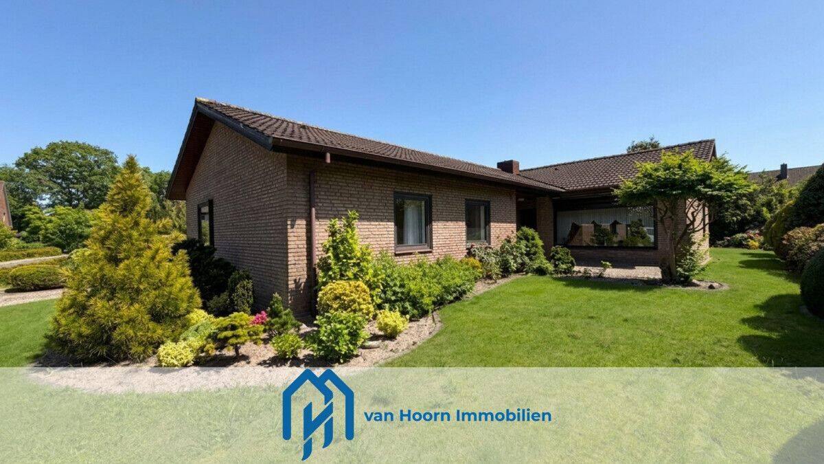 Thumbnail-Großzügiger Winkelbungalow mit Garage und großem Garten in bester Lage von Leer-Heisfelde